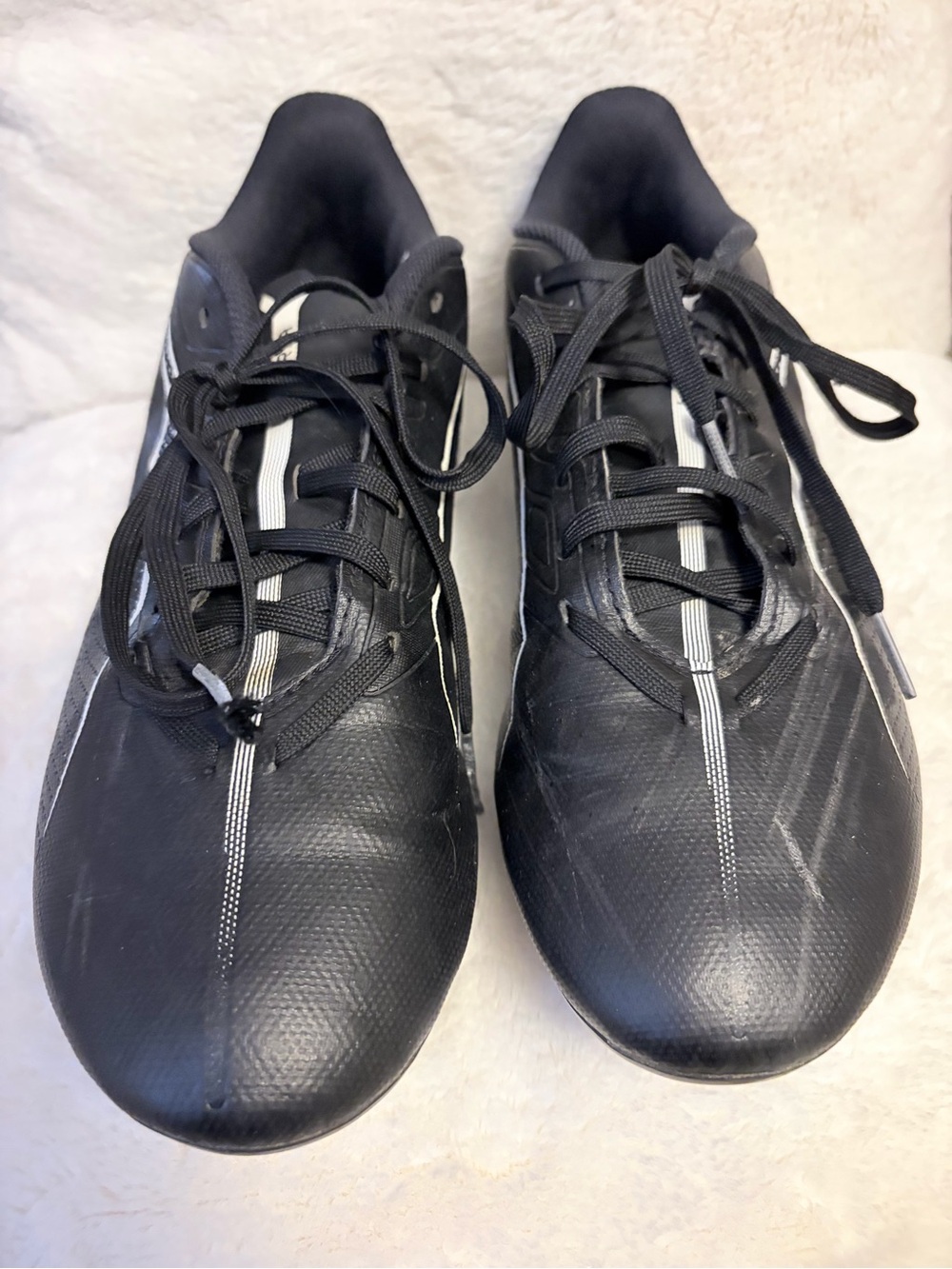 Men's Black Puma Soccer Cleats, Ultra 5 Play FG/AG, size 8